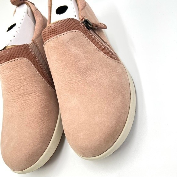 Clarks Size 6.5 Rose Pink‎ Nubuck Suede Leather Loafers Sneakers Shoes - Picture 6 of 12